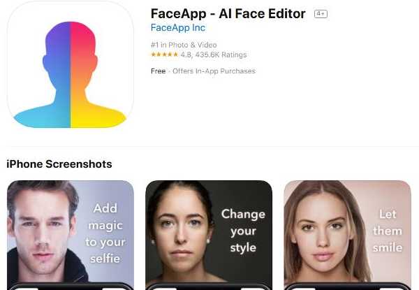 FaceApp Chalange